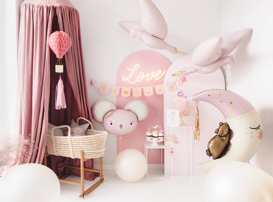Dekorativni hotair balon roze - Image 2