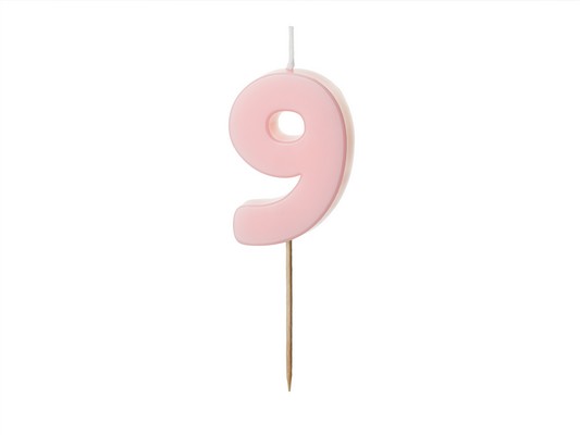 Svjećica pastel roze 9